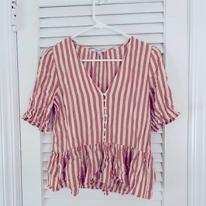 Madewell peplum top